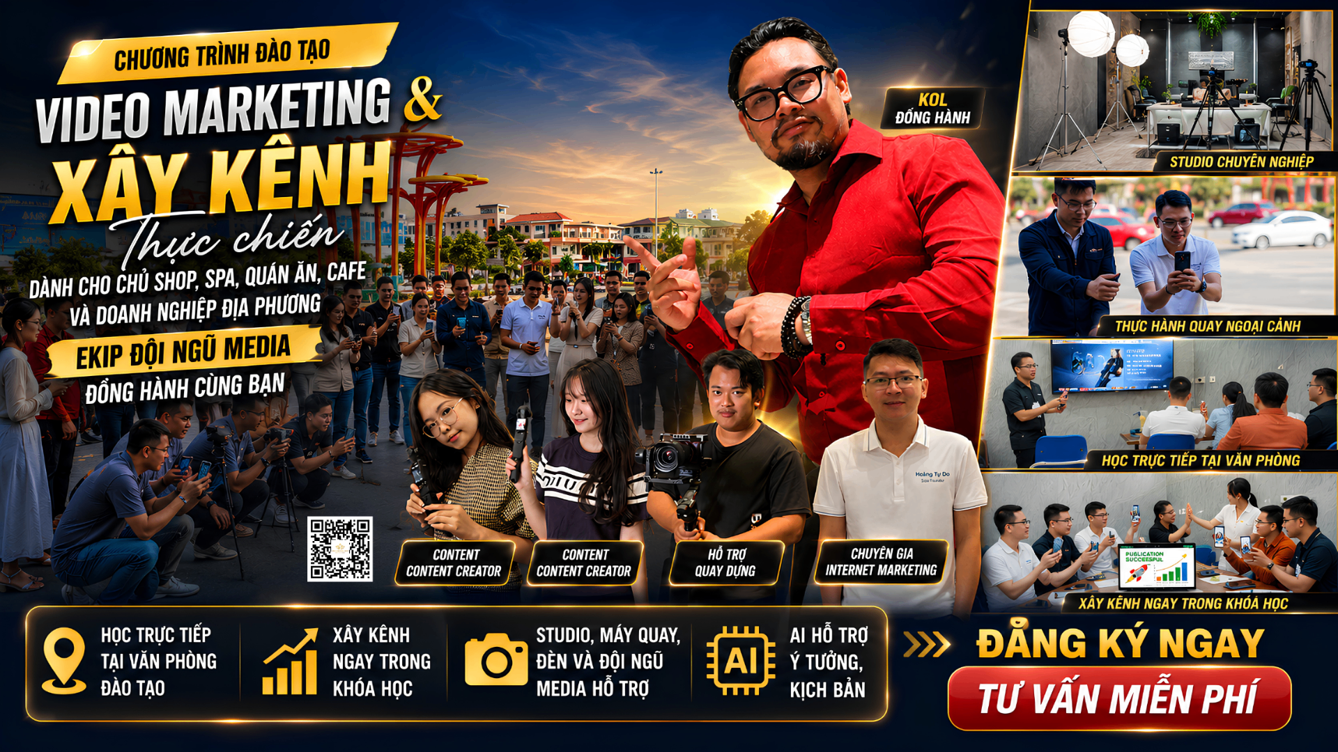 Chương trình đào tạo Video Marketing & Xây kênh thực chiến